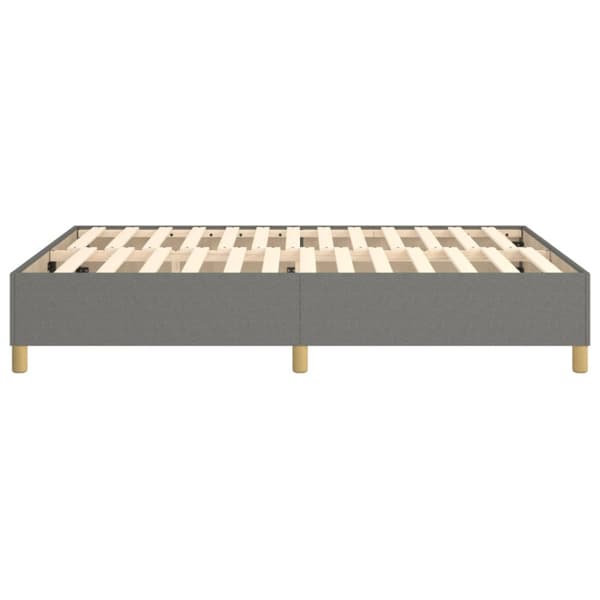 Boxspring-sängram mörkgrå 140x190 cm tyg