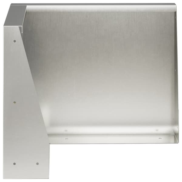 Stödvägg 2 st 50 x 50 x 40 cm Rostfritt stål Silver