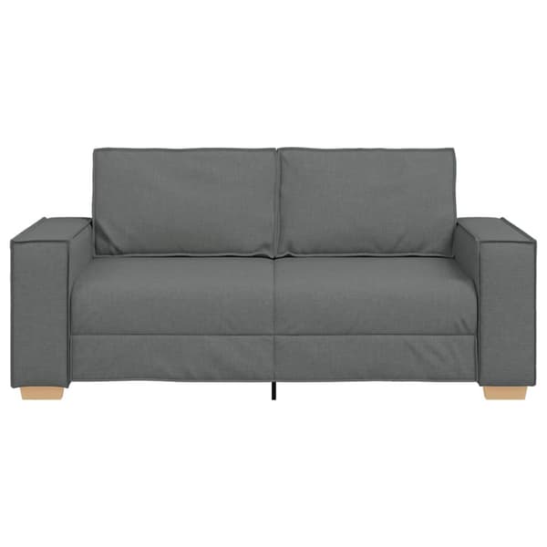 2-sitssoffa mörkgrå 180x78x84 cm tyg