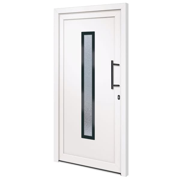 Ytterdörr vit 108x200 cm PVC