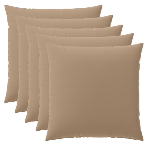 Kuddöverdrag 6 st HEERLEN Taupe 60 x 60 cm Polyester