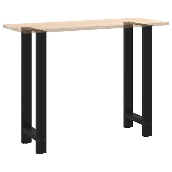 Barbordsben svarta 2 st 40x(100-101) cm stål