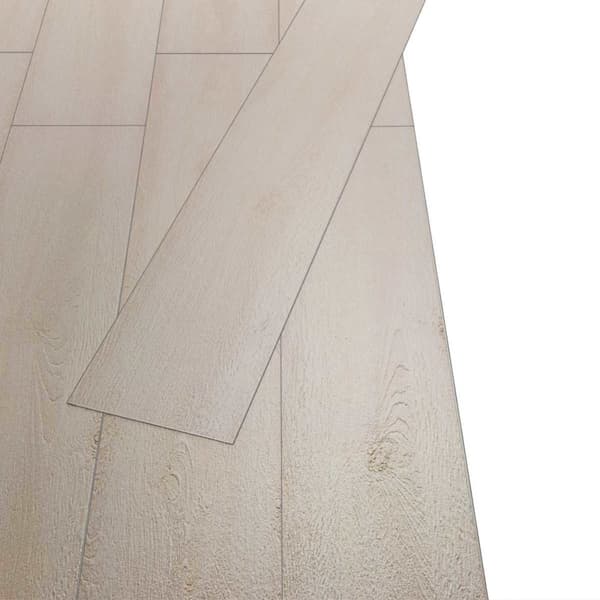 Golvplankor 18 pcs Vit 5,26 m² PVC
