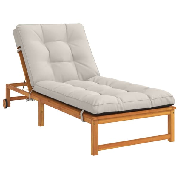 Solstol Kudde VIANEN 100% Polyester Vit 200 x 80 x 8 cm