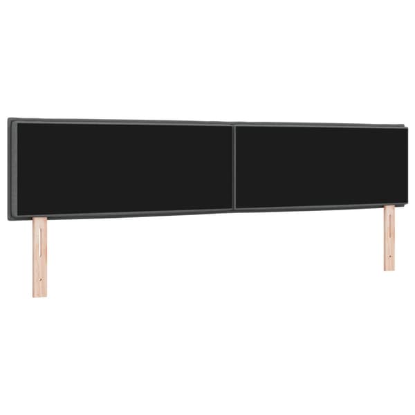 Huvudgavel Mörkgrå 200 cm tyg
