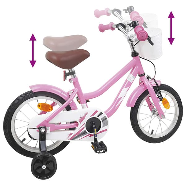 Barncykel 12 Tum för 2-4 åringar Ljusrosa