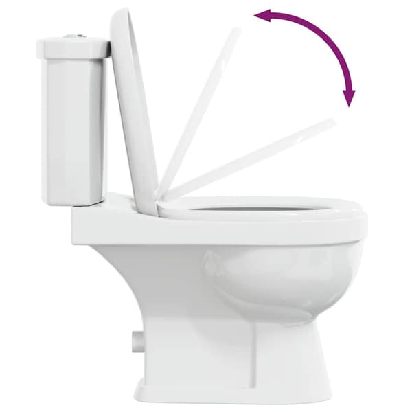 Toalett med cistern vit