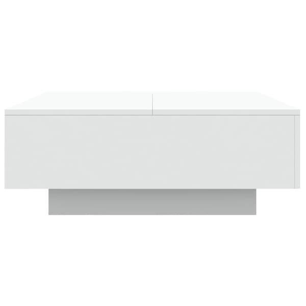 Soffbord vit 80x80x31 cm konstruerat trä