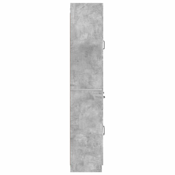 Skåpset 2 pcs Betonggrå Konstruerat trä