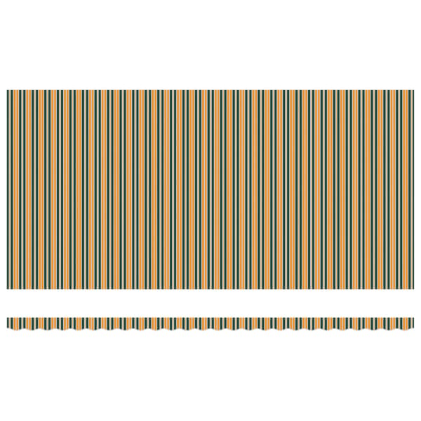 Markisväv Grön och gul 6 x 3 m Polyester