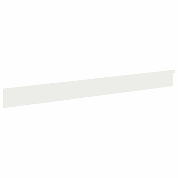 Kant för gräsmatta 20 pcs 102 x 10 x 4 cm Stål Vit