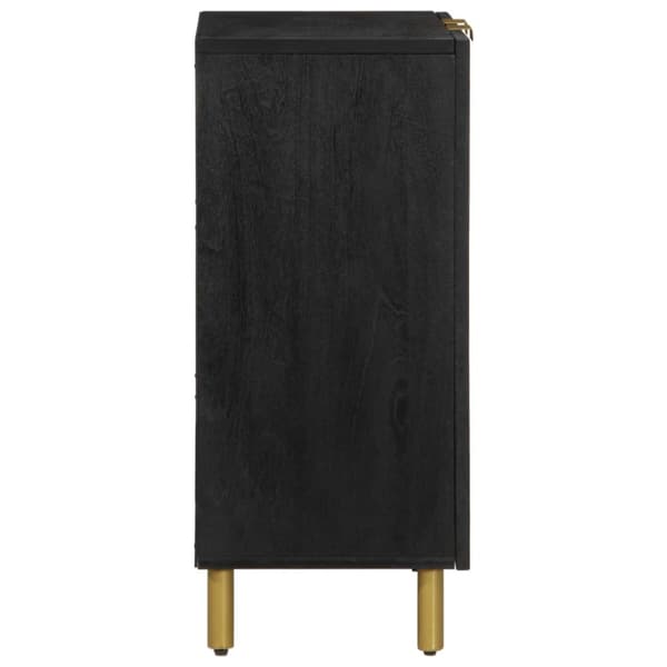 Skänk svart 60x33x75 cm konstruerat trä