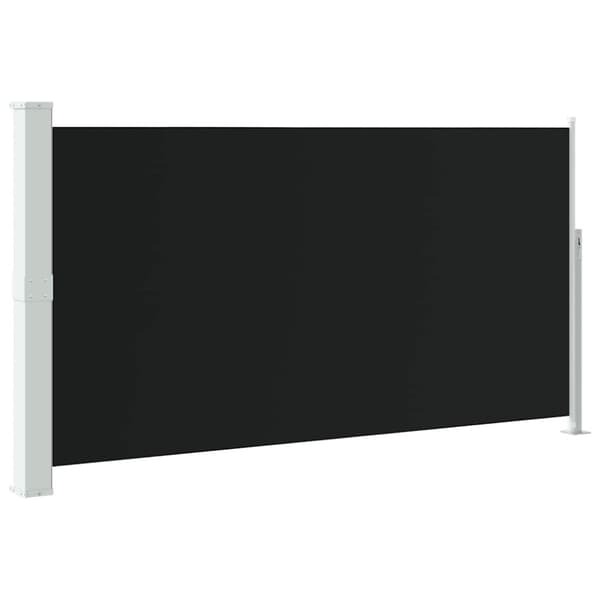 Infällbar sidomarkis 170x300 cm svart