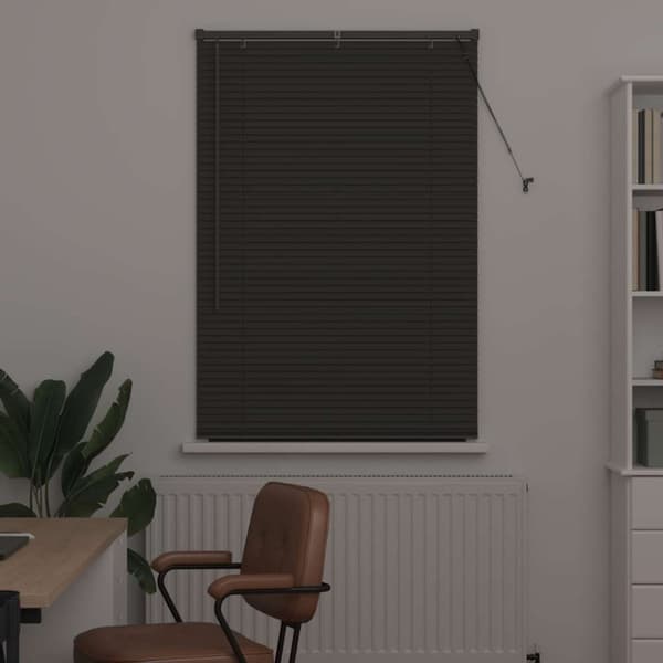 Persienner Mörkgrå 175 x 95 cm Aluminium