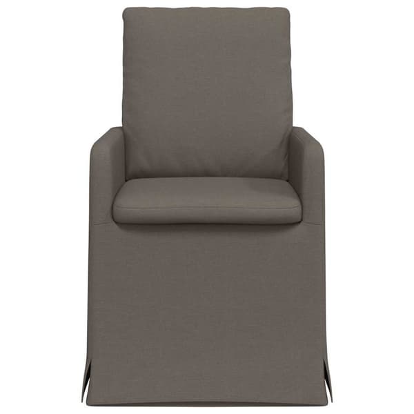 Matstolar 2 pcs Ljusgrå 57 x 67 x 98 cm Linne
