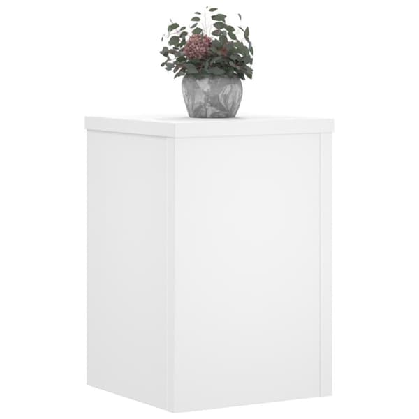 Växtställ 2 st vit 20x20x30 cm konstruerat trä