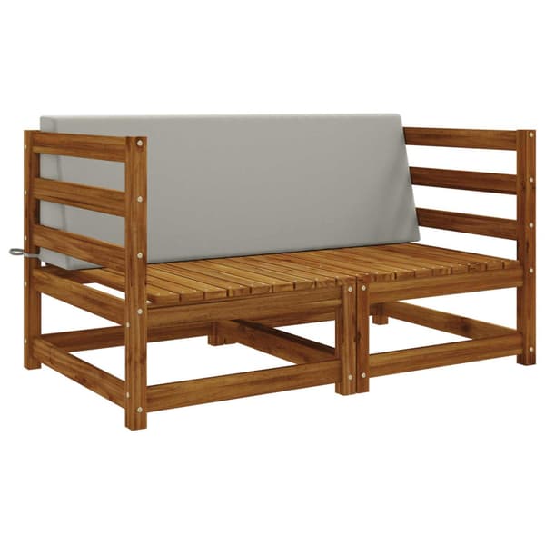 Ryggkudde SOEST 100% Polyester Grå 120 x 20 x 40 cm