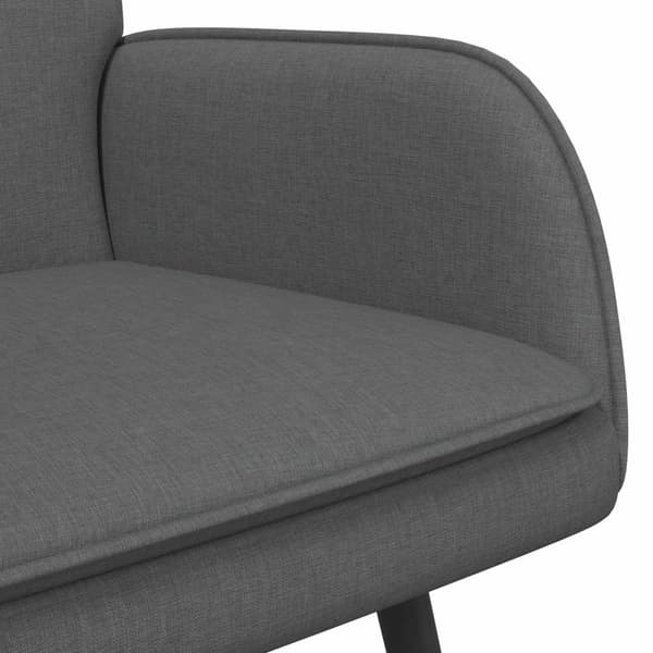 2-sits soffa Mörkgrå 115 x 61 x 87 cm tyg