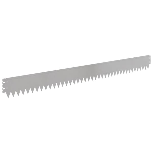 Kant för gräsmatta 50 pcs 103 x 10 cm Stål Silver