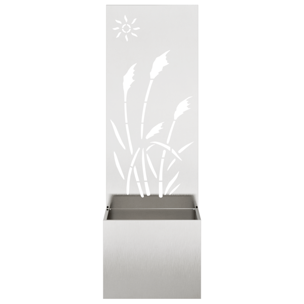 Trädgårds integritetsskärm Silver 50 x 150 cm Rostfritt stål