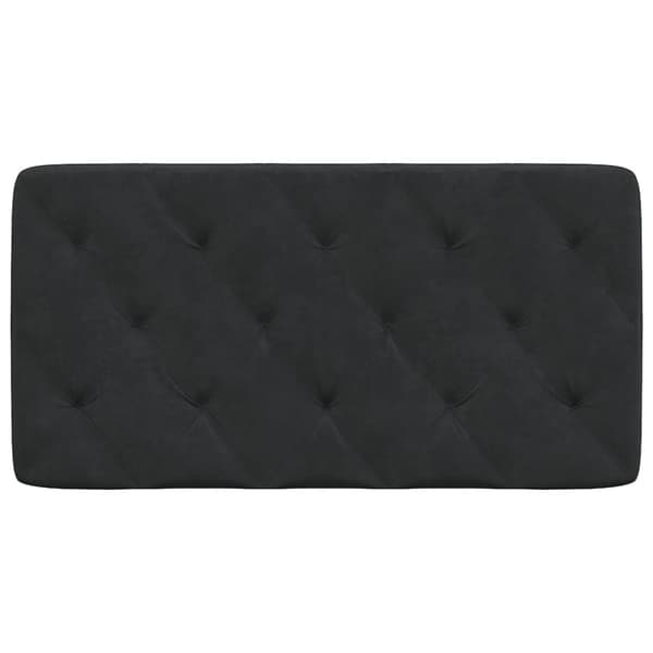 Headboard Cushion Black 100 cm Velvet