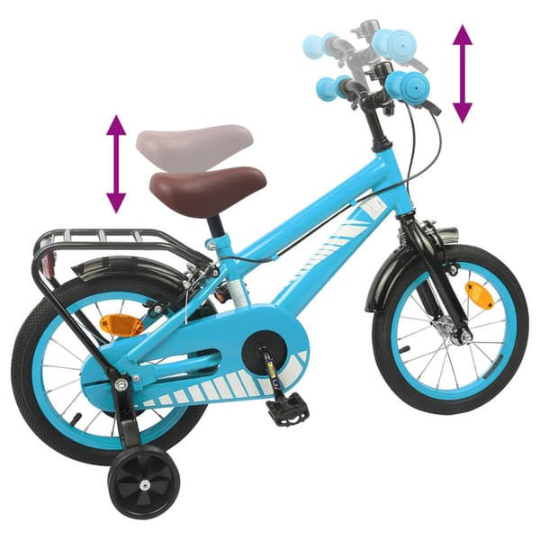 Barncykel 12 Tum för 2-4 åringar Ljusblå