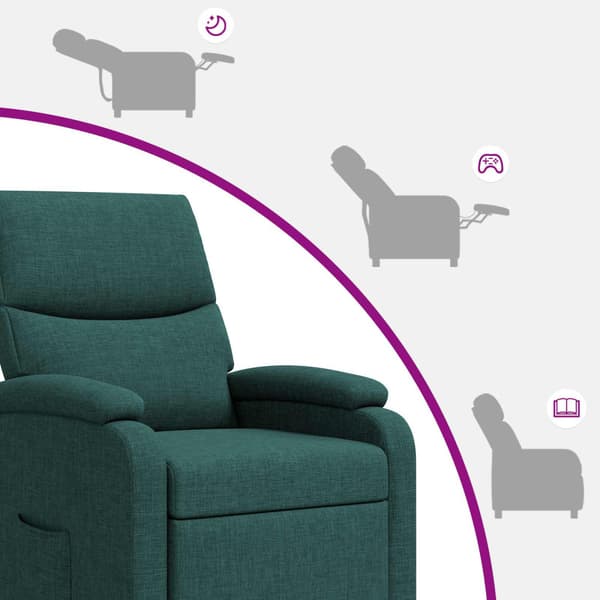 Recliner Mörkgrön Tyg
