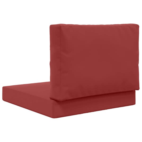 Utomhus Soffa Kudde 2 pcs Vinröd Polyester
