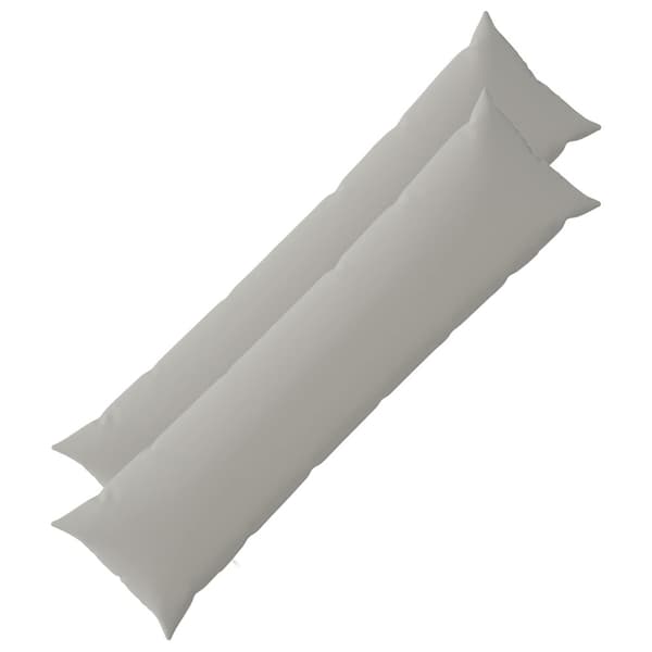 Kuddöverdrag 2 st HEERLEN Grå 40 x 145 cm Polyester