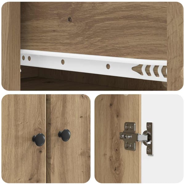 Skåpset 2 pcs Artisan-ek Konstruerat trä