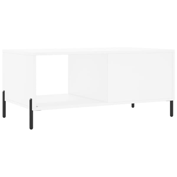 Soffbord vit 90x50x40 cm konstruerat trä