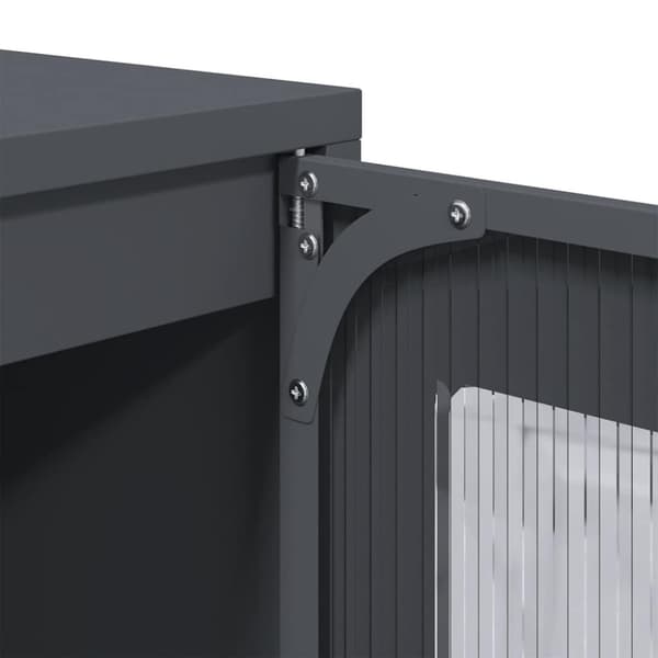 Highboard antracit 68x39x123 cm stål
