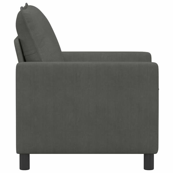 Soffa Mörkgrå 76 x 81 x 87,5 cm Tyg