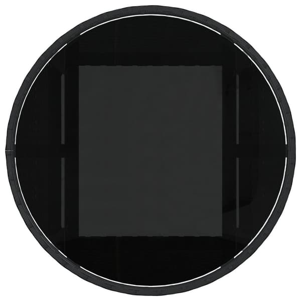 Trädgårdsmöbelset 5 pcs Svart konstrotting