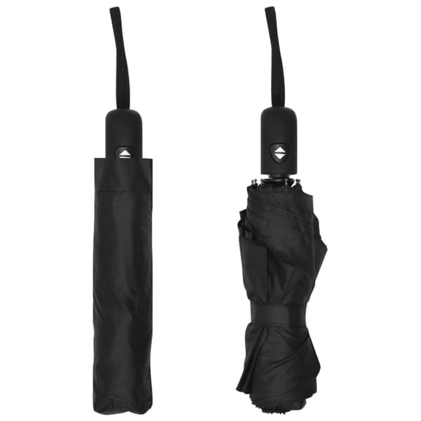 Paraply automatisk hopfällbart svart 95 cm