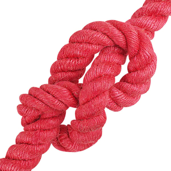 Juterep Röd 100% Tossa jute
