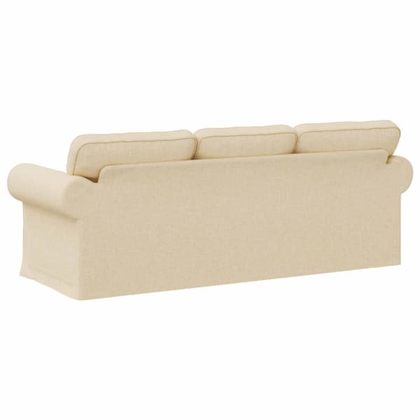 Soffa Kräm 215 x 82 x 80 cm tyg