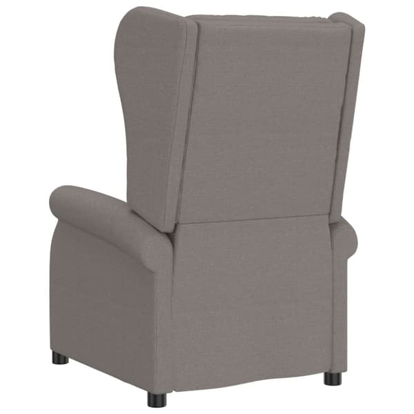 Elektrisk reclinerfåtölj taupe tyg