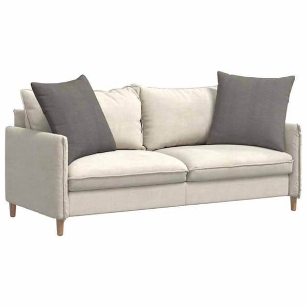 Sofakuddar 2 pcs Ljusgrå 60 x 60 cm Kordread tyg