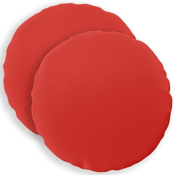 Kuddöverdrag 2 st HEERLEN Röd Ø 30 cm Polyester