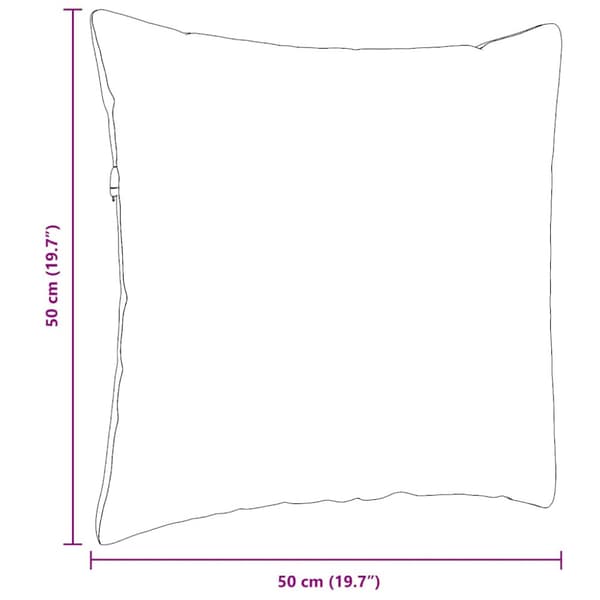 Sofakuddar 2 pcs Brun 50 x 50 cm Kordread tyg