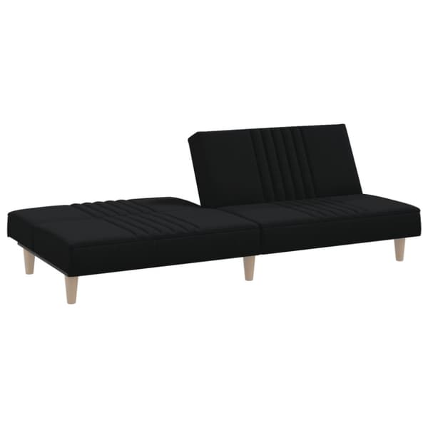 Bäddsoffa svart tyg