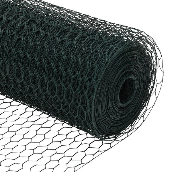 Hexagonstängsel Grön 0,6 x 10 m PVC