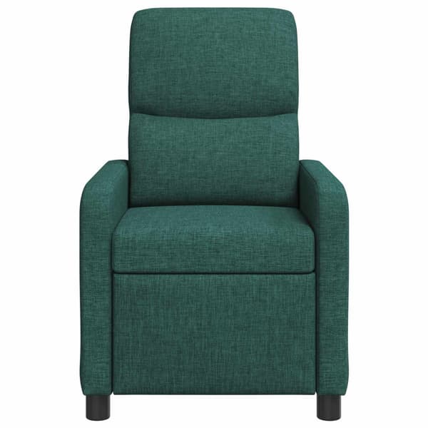 Massagefåtölj Mörkgrön Tyg