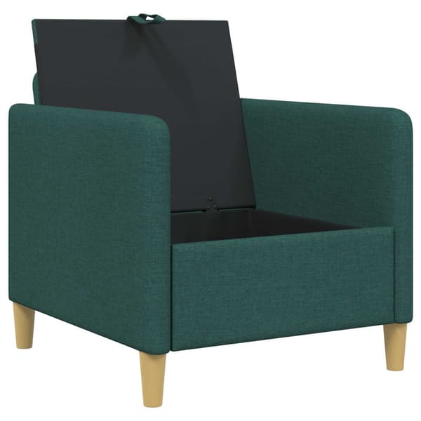 Soffa med förvaring Mörkgrön 72 x 78 x 87 cm Polyester