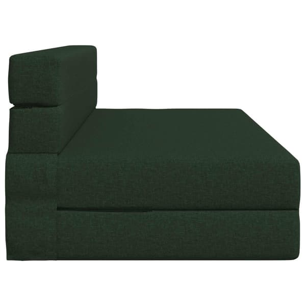 Fällsoffa säng Mörkgrön 203 x 152 x 15 cm tyg
