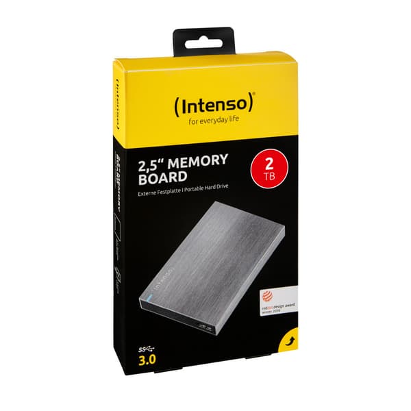 Intenso 6028680 externa hårddiskar 2 TB Antracit