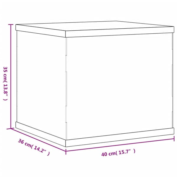 Displaylåda transparent 40x36x35 cm akryl