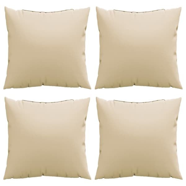 Soffkuddar 4 st beige 40x40 cm tyg