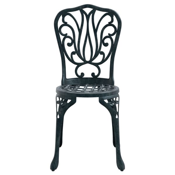 Trädgårds Bistro Set 3 pcs Grön Aluminium